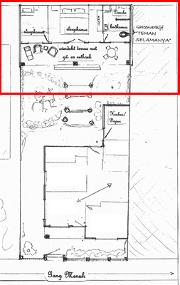 Plattegrond huis op Bali, Lovina, Kalibukbuk. Voor de echte vakantie op Bali